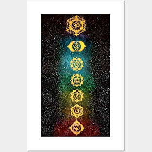 Chakras in the universe Posters and Art